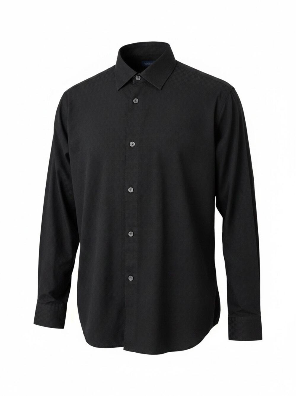 Ted Baker London Men Black Long Sleeves Button Front Shirt Size 7